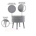 Pouf rembourré en mélange de polyester tissé Bailey Manhattan Comfort