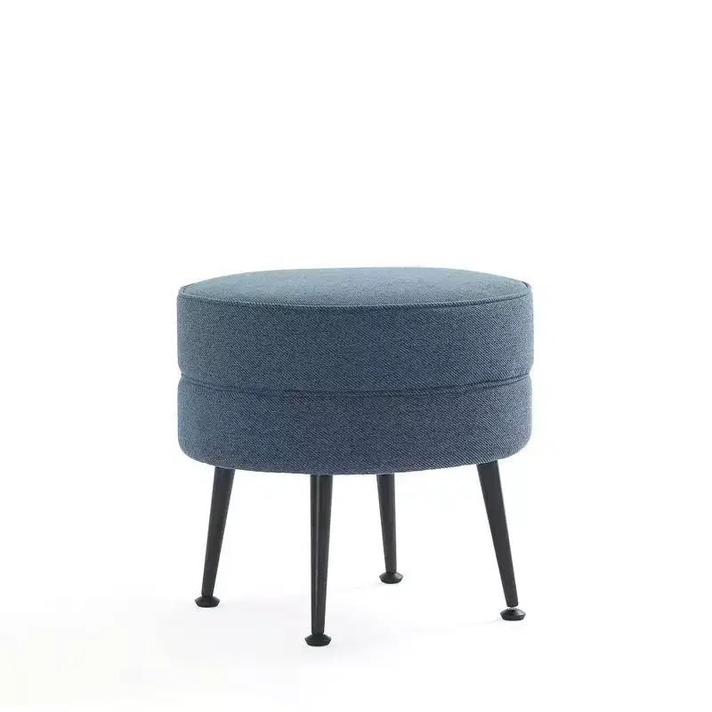 Pouf rembourré en mélange de polyester tissé Bailey Manhattan Comfort