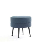 Pouf rembourré en mélange de polyester tissé Bailey Manhattan Comfort