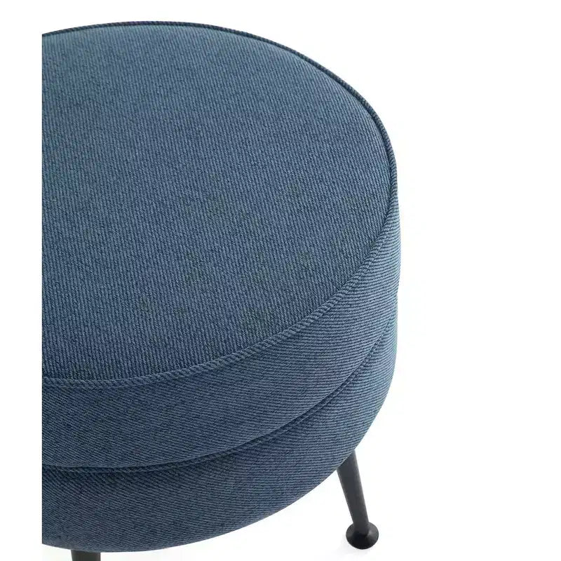 Pouf rembourré en mélange de polyester tissé Bailey Manhattan Comfort