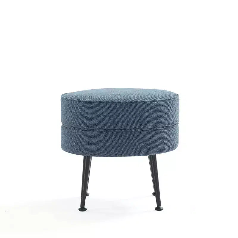 Pouf rembourré en mélange de polyester tissé Bailey Manhattan Comfort