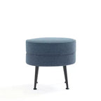 Pouf rembourré en mélange de polyester tissé Bailey Manhattan Comfort