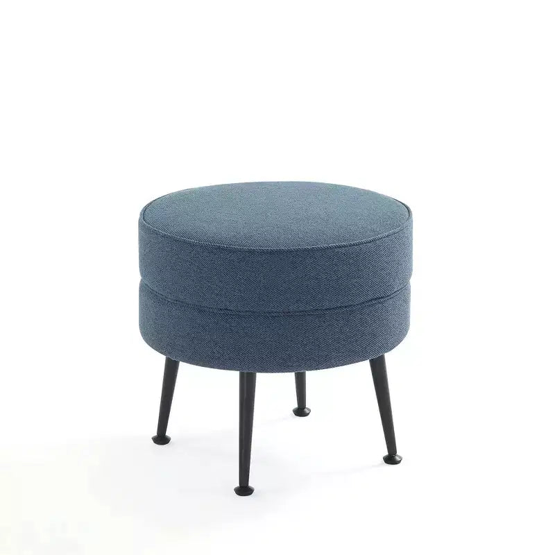 Pouf rembourré en mélange de polyester tissé Bailey Manhattan Comfort