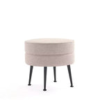 Pouf rembourré en mélange de polyester tissé Bailey Manhattan Comfort