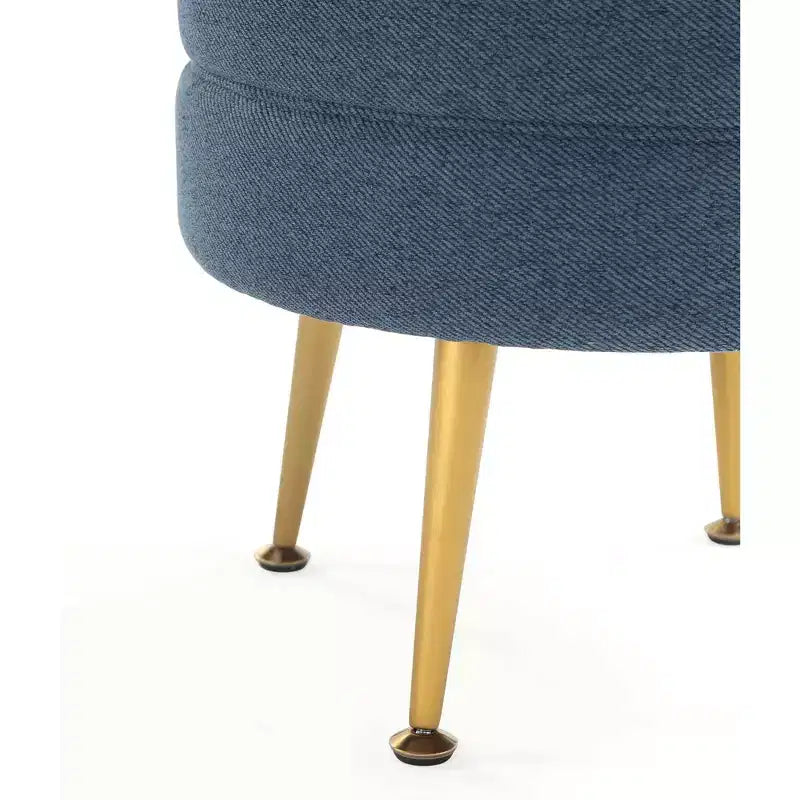 Pouf rembourré en mélange de polyester tissé Bailey Manhattan Comfort