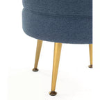 Pouf rembourré en mélange de polyester tissé Bailey Manhattan Comfort