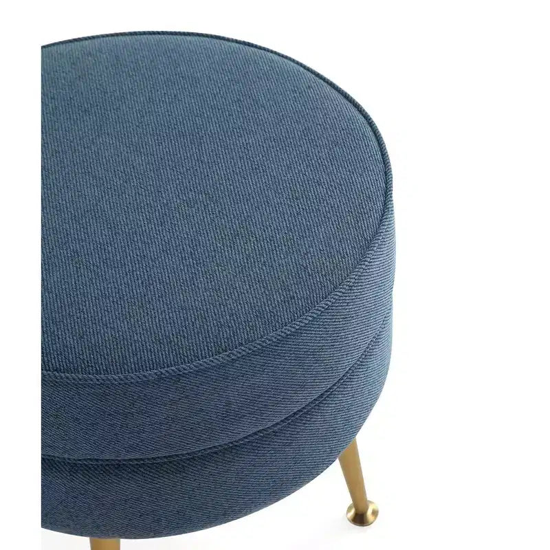 Pouf rembourré en mélange de polyester tissé Bailey Manhattan Comfort