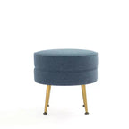 Pouf rembourré en mélange de polyester tissé Bailey Manhattan Comfort