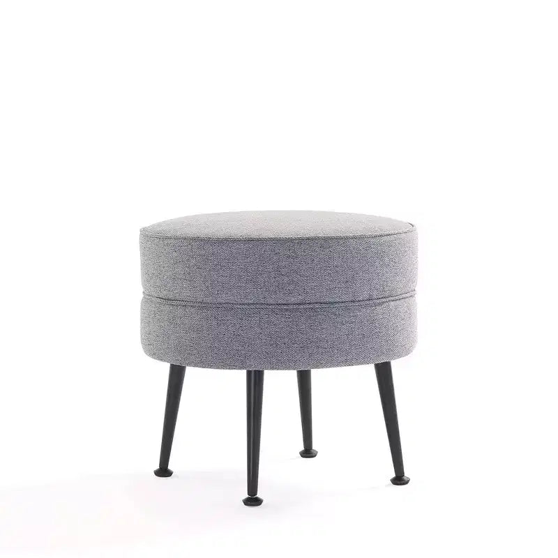 Pouf rembourré en mélange de polyester tissé Bailey Manhattan Comfort