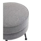 Pouf rembourré en mélange de polyester tissé Bailey Manhattan Comfort