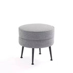 Pouf rembourré en mélange de polyester tissé Bailey Manhattan Comfort