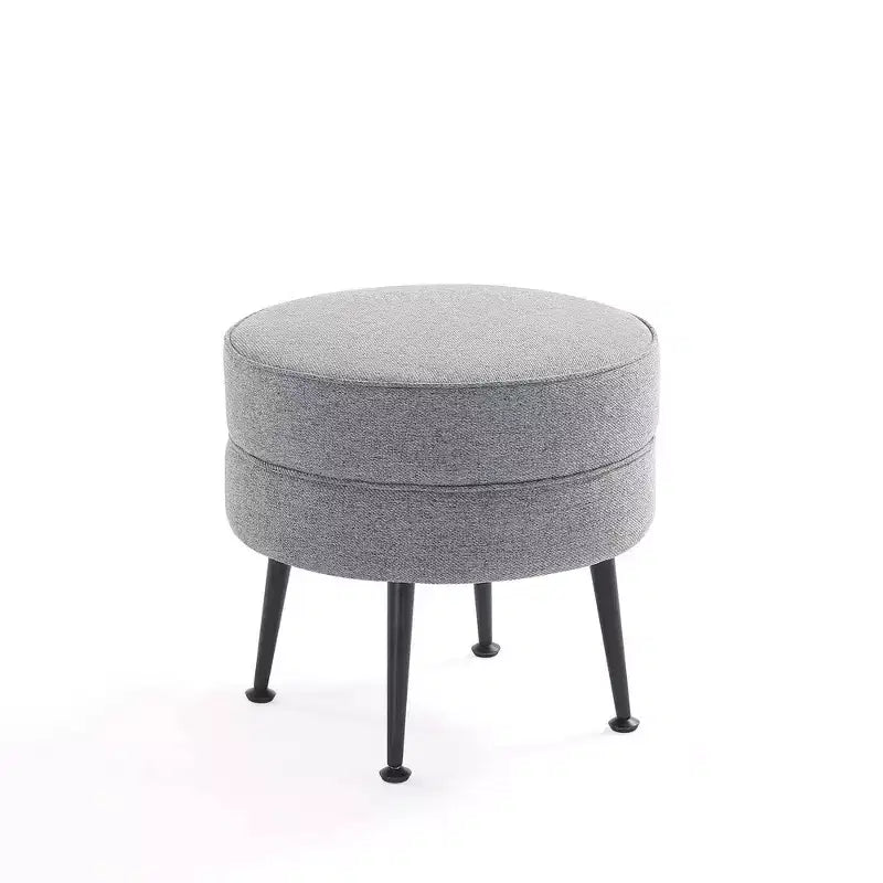 Pouf rembourré en mélange de polyester tissé Bailey Manhattan Comfort