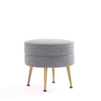 Pouf rembourré en mélange de polyester tissé Bailey Manhattan Comfort