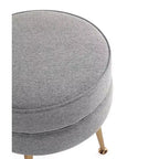 Pouf rembourré en mélange de polyester tissé Bailey Manhattan Comfort