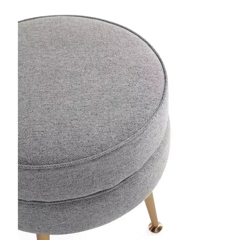 Pouf rembourré en mélange de polyester tissé Bailey Manhattan Comfort