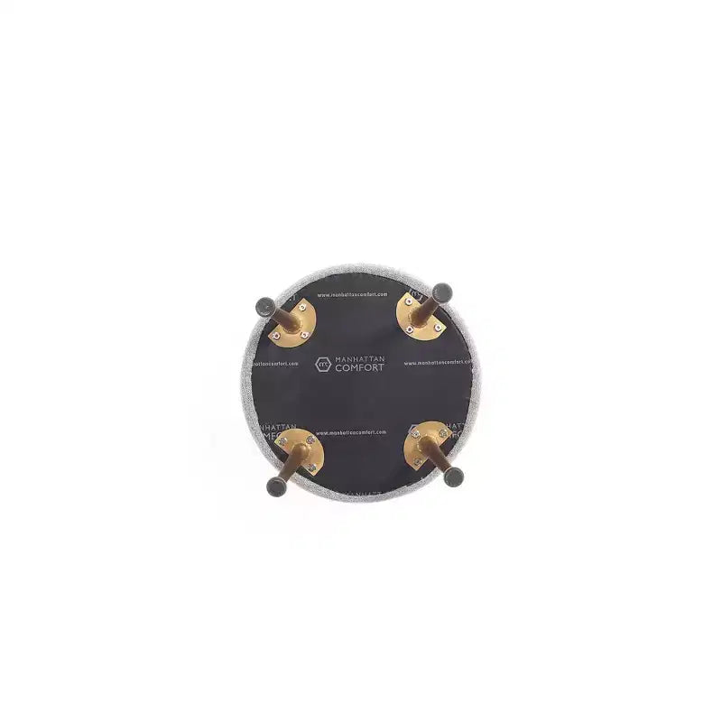 Pouf rembourré en mélange de polyester tissé Bailey Manhattan Comfort