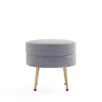 Pouf rembourré en mélange de polyester tissé Bailey Manhattan Comfort
