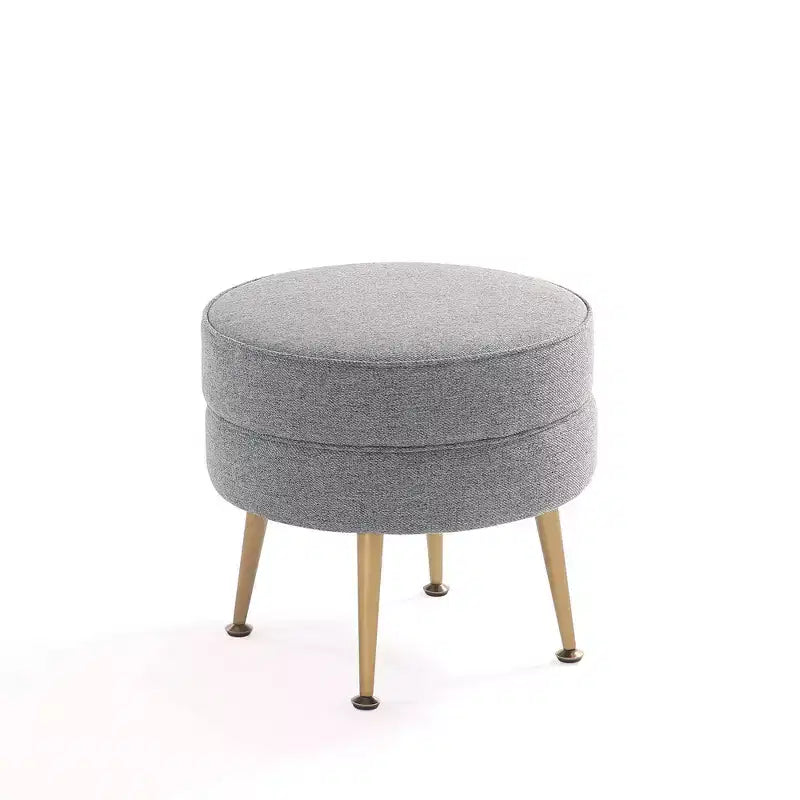 Pouf rembourré en mélange de polyester tissé Bailey Manhattan Comfort