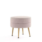 Pouf rembourré en mélange de polyester tissé Bailey Manhattan Comfort