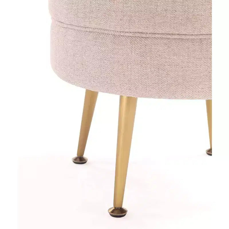 Pouf rembourré en mélange de polyester tissé Bailey Manhattan Comfort