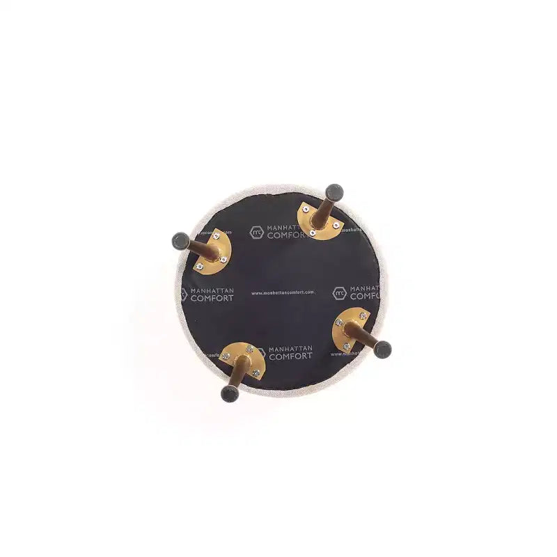 Pouf rembourré en mélange de polyester tissé Bailey Manhattan Comfort