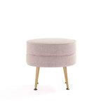 Pouf rembourré en mélange de polyester tissé Bailey Manhattan Comfort