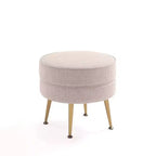 Pouf rembourré en mélange de polyester tissé Bailey Manhattan Comfort
