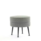 Pouf rembourré en mélange de polyester tissé Bailey Manhattan Comfort