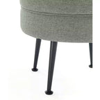 Pouf rembourré en mélange de polyester tissé Bailey Manhattan Comfort