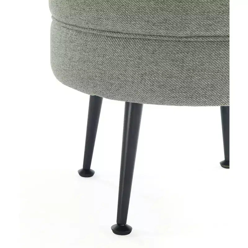 Pouf rembourré en mélange de polyester tissé Bailey Manhattan Comfort