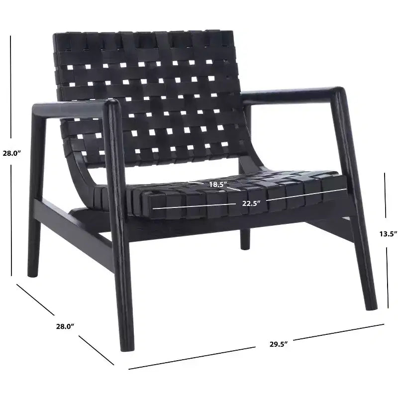 Fauteuil en cuir tressé Bellona - ACH1004 - Safavieh
