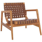 Fauteuil en cuir tressé Bellona - ACH1004 - Safavieh