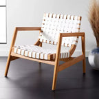 Fauteuil en cuir tressé Bellona - ACH1004 - Safavieh