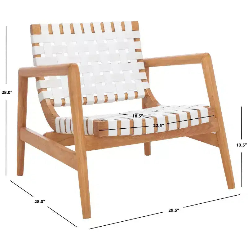 Fauteuil en cuir tressé Bellona - ACH1004 - Safavieh