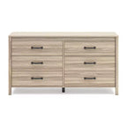 Signature Design by Ashley Commode 6 tiroirs Battelle, couleur sable