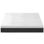 Matelas en mousse à mémoire de forme au gel rafraîchissant Wuleitex de 10 pouces, blanc, toucher moyen, sans fibre de verre, matériau de sécurité certifié