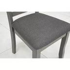 Signature Design by Ashley Shullden, chaise de salle à manger décontractée avec dossier à barreaux, lot de 2, gris
