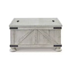 Signature Design by Ashley Table basse Carynhurst style décontracté, finition blanchie