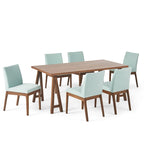 Ensemble de salle à manger Kwame 7 pièces moderne du milieu du siècle de Christopher Knight Home