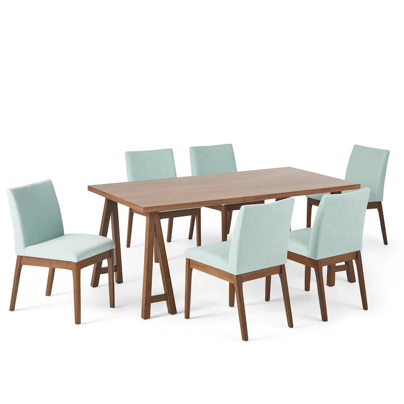 Ensemble de salle à manger Kwame 7 pièces moderne du milieu du siècle de Christopher Knight Home