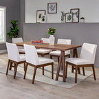 Ensemble de salle à manger Kwame 7 pièces moderne du milieu du siècle de Christopher Knight Home