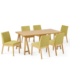 Ensemble de salle à manger Kwame 7 pièces moderne du milieu du siècle de Christopher Knight Home
