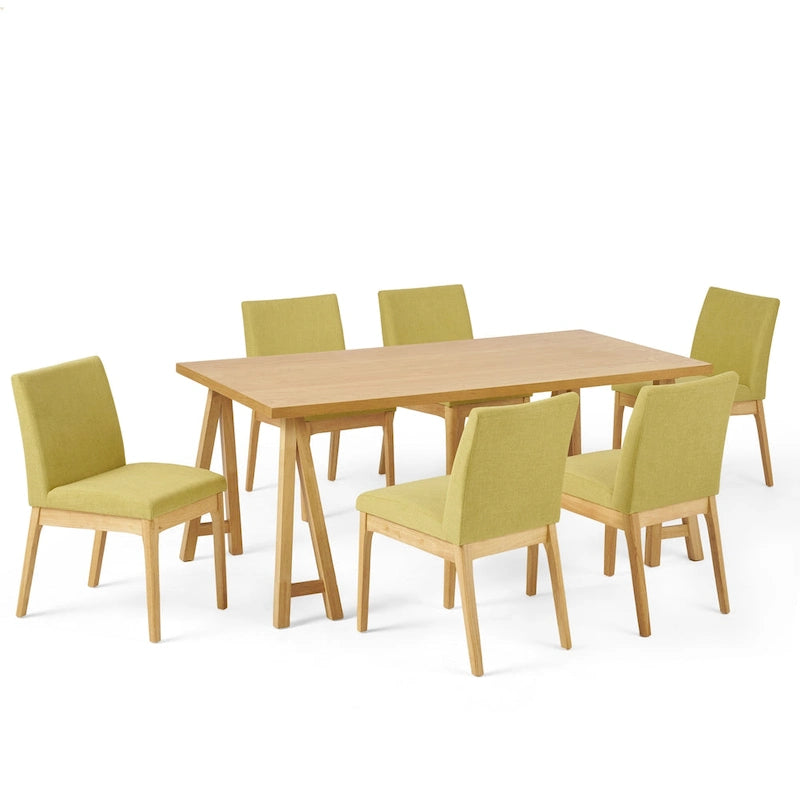 Ensemble de salle à manger Kwame 7 pièces moderne du milieu du siècle de Christopher Knight Home