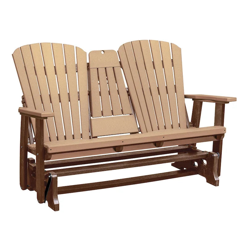Fauteuil planeur deux places avec dossier en éventail et tablette/porte-gobelet rabattable American Furniture Classics - S.O.