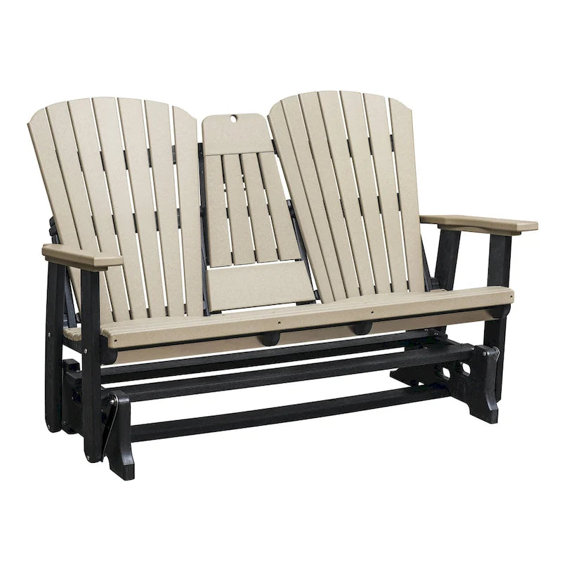 Fauteuil planeur deux places avec dossier en éventail et tablette/porte-gobelet rabattable American Furniture Classics - S.O.