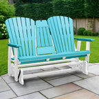 Fauteuil planeur deux places avec dossier en éventail et tablette/porte-gobelet rabattable American Furniture Classics - S.O.