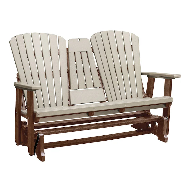 Fauteuil planeur deux places avec dossier en éventail et tablette/porte-gobelet rabattable American Furniture Classics - S.O.