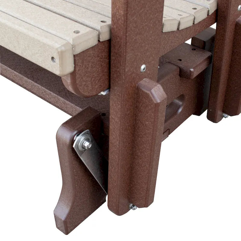Fauteuil planeur deux places avec dossier en éventail et tablette/porte-gobelet rabattable American Furniture Classics - S.O.