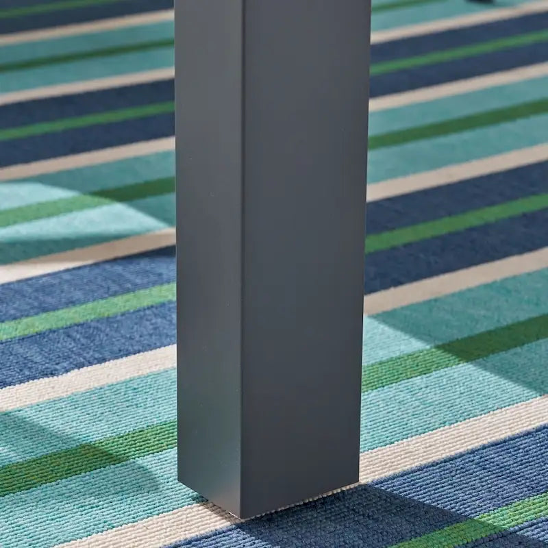 Ensemble de salle à manger d'extérieur 7 pièces en aluminium Luton avec plateau de table en verre de Christopher Knight Home