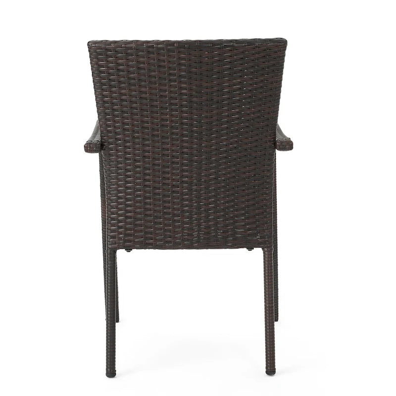 Ensemble repas d'extérieur 7 pièces Corleone avec coussins par Christopher Knight Home